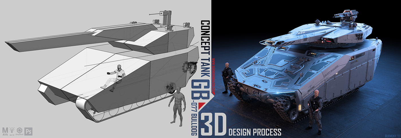 3D modeling，conceptual design，Tank，