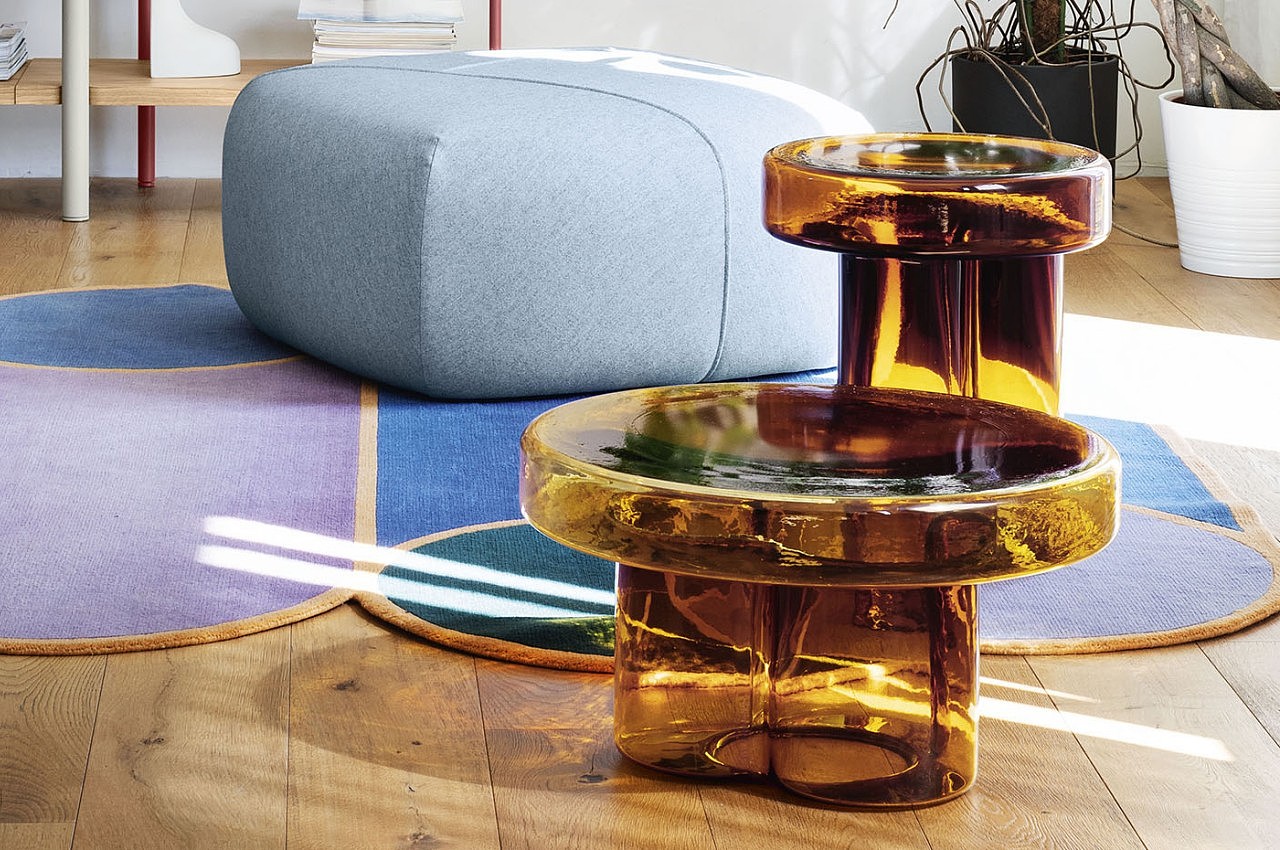 Coffee table，Glass，Creative design，