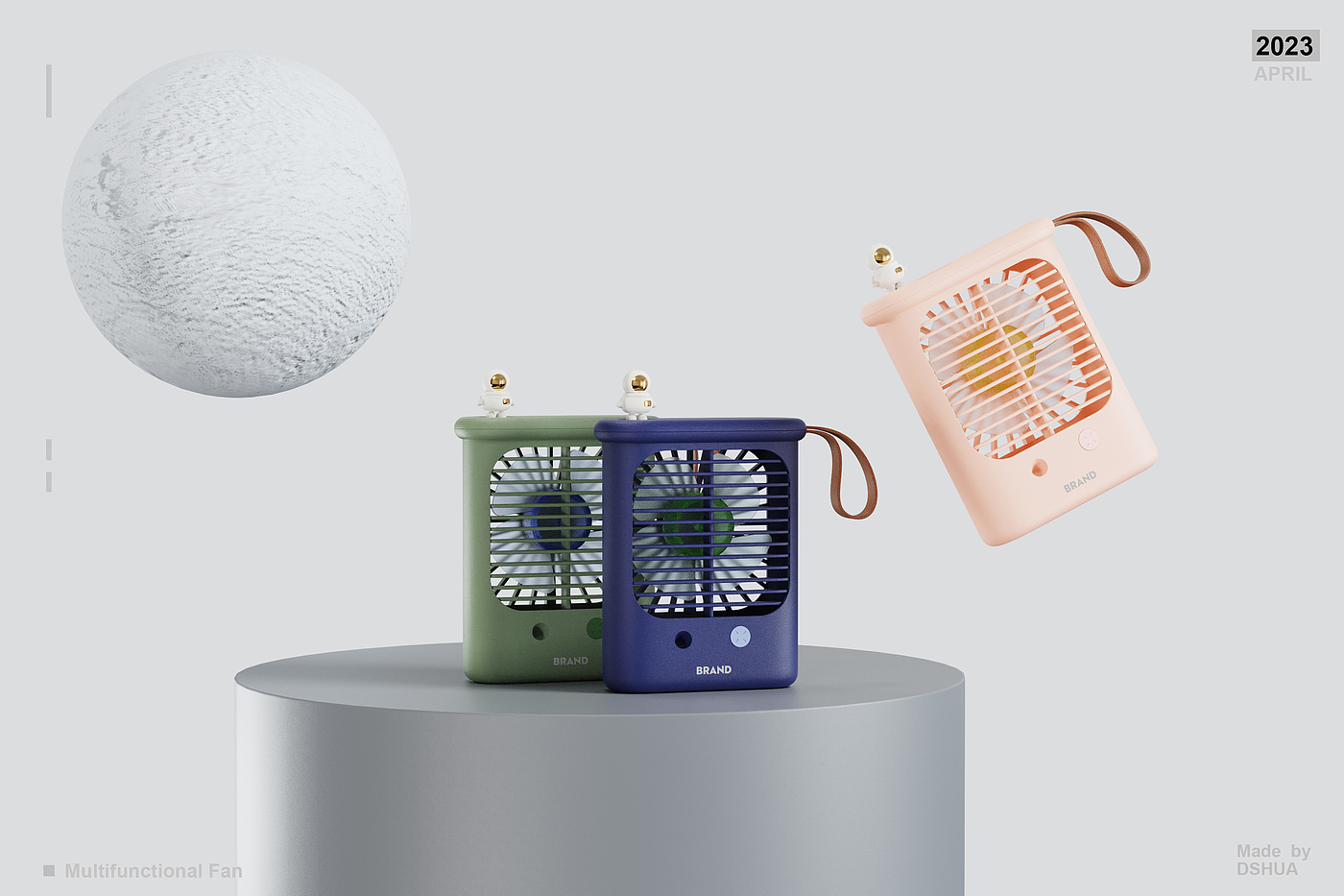 Humidifier，Fan，desktop，astronaut，
