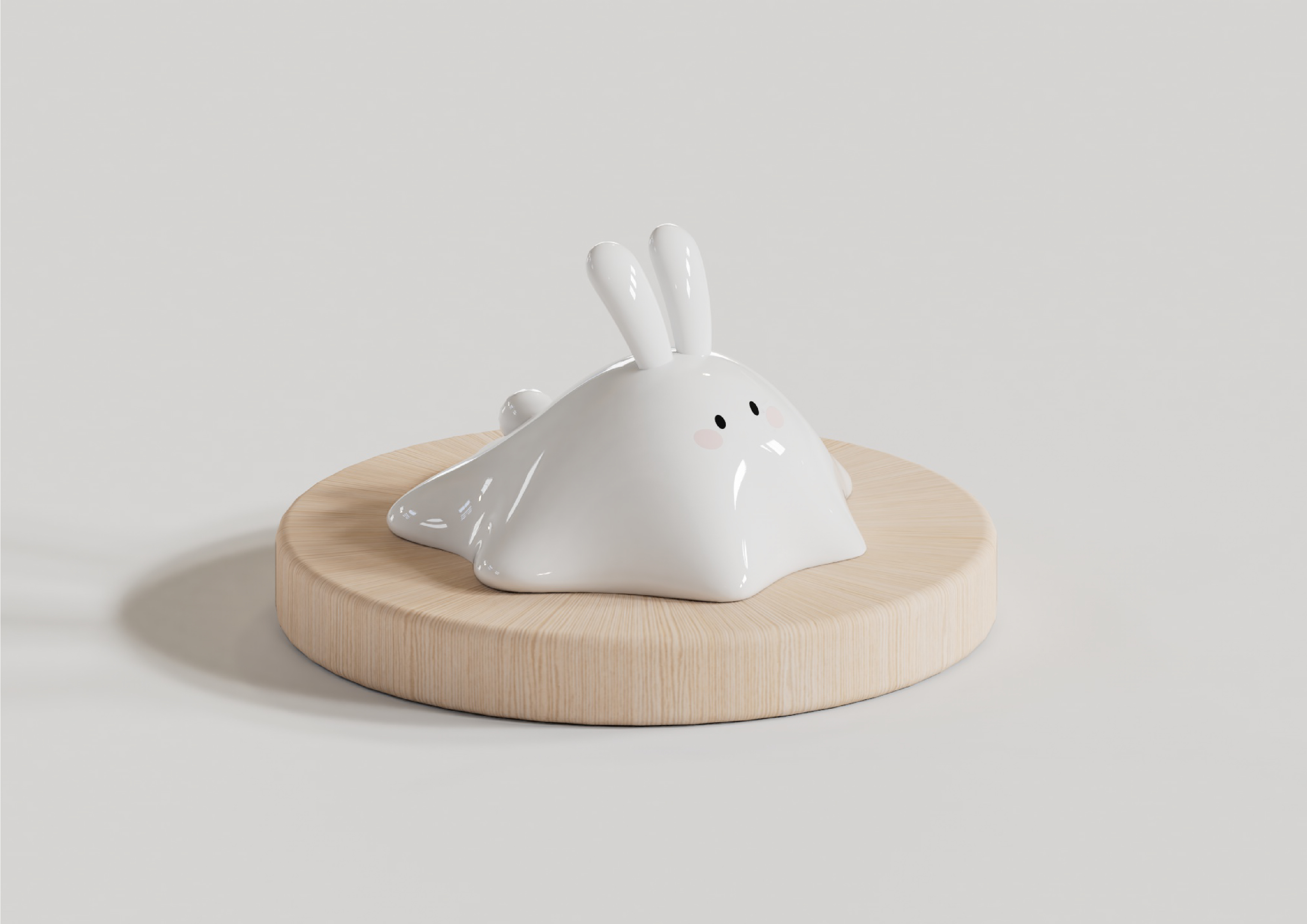 Cultural creation，Year of the Rabbit Cultural Creation，Zodiac Rabbit，Atmosphere lamp，c4d，Zbrush，product，Original works，