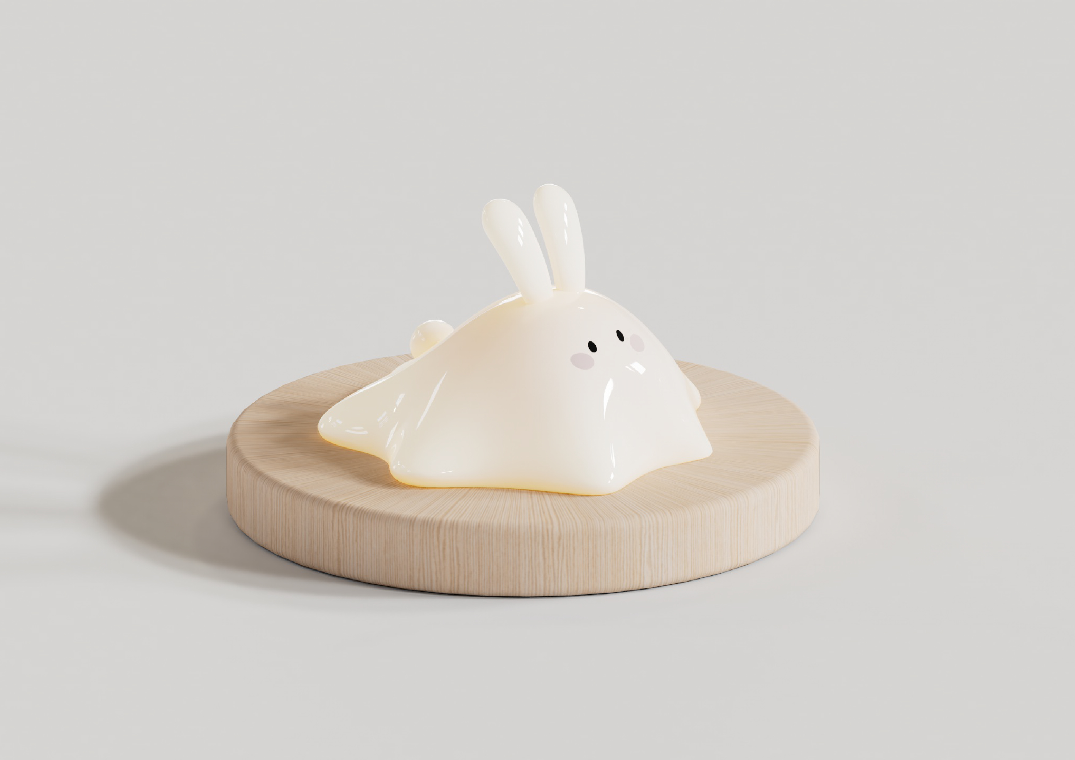 Cultural creation，Year of the Rabbit Cultural Creation，Zodiac Rabbit，Atmosphere lamp，c4d，Zbrush，product，Original works，