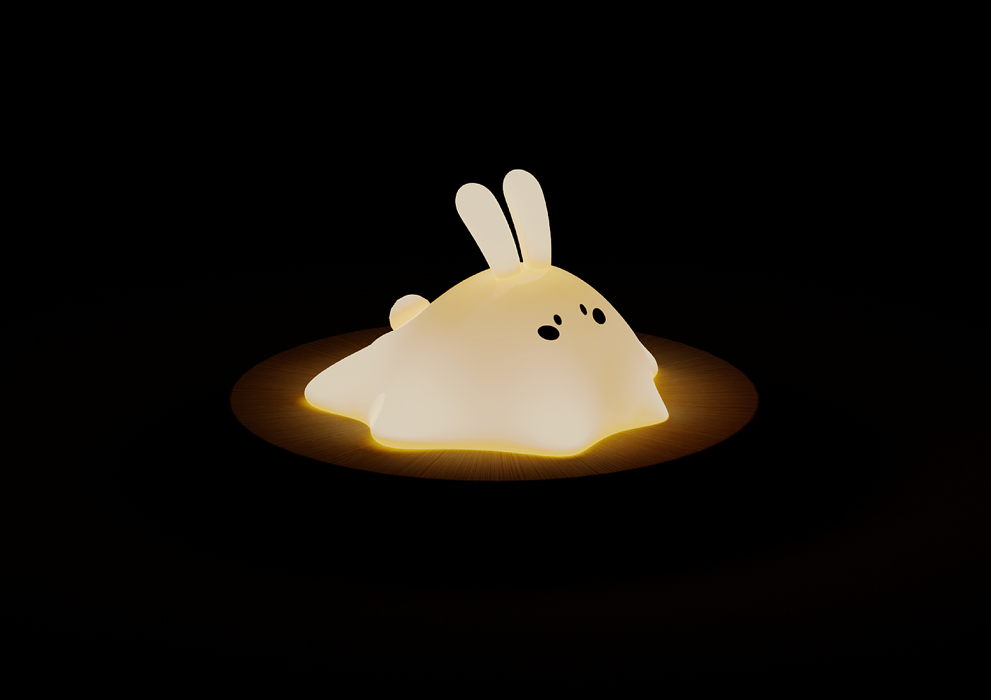 Cultural creation，Year of the Rabbit Cultural Creation，Zodiac Rabbit，Atmosphere lamp，c4d，Zbrush，product，Original works，