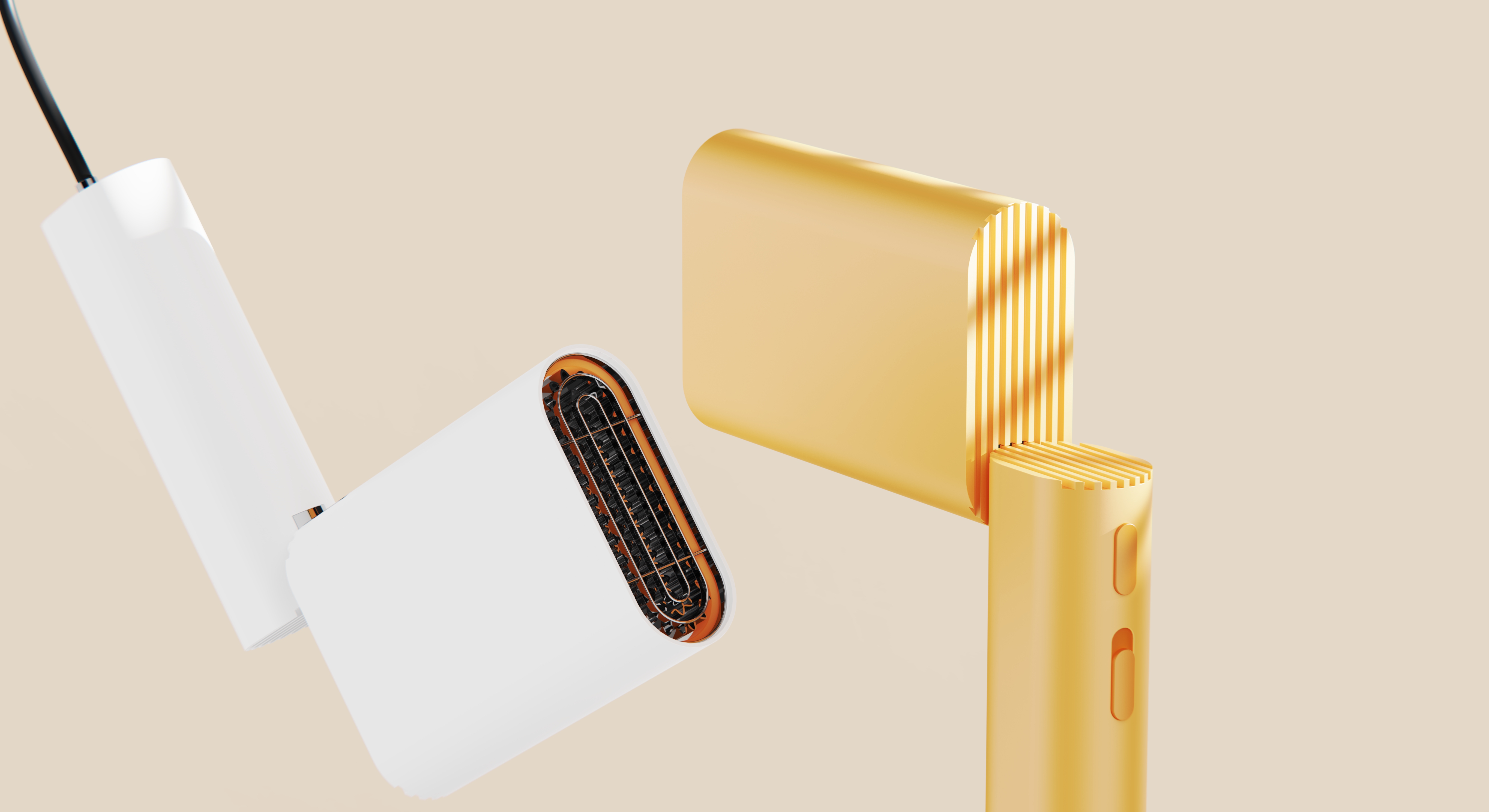 Keyshot rendering，Product rendering，hair drier，