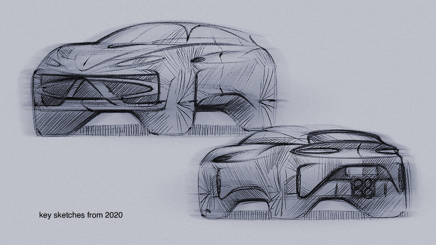 automobile，industrial design，suv，Design，design，Automobile design，Hand drawn，