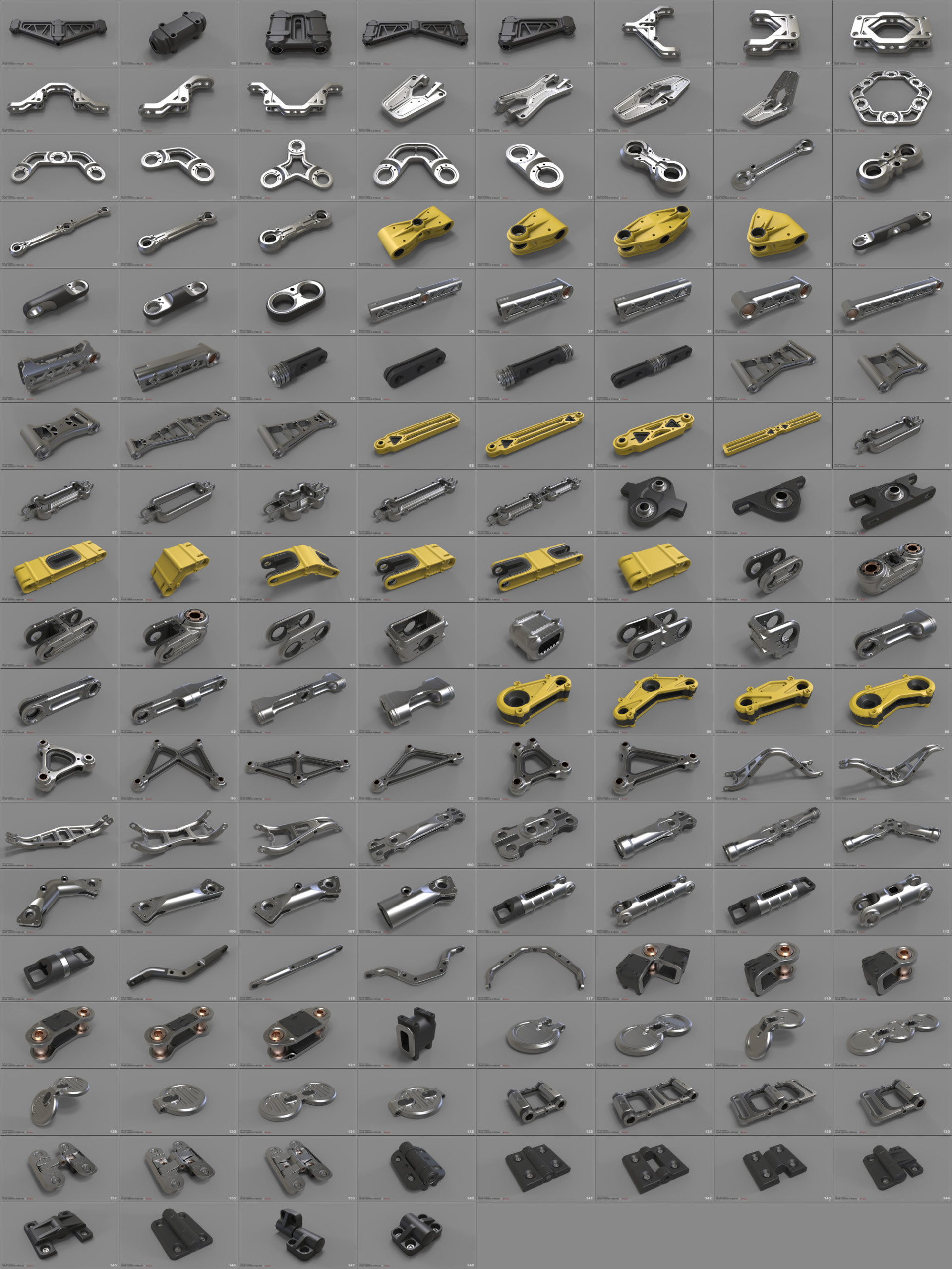 Explosion diagram，Industrial design parts，