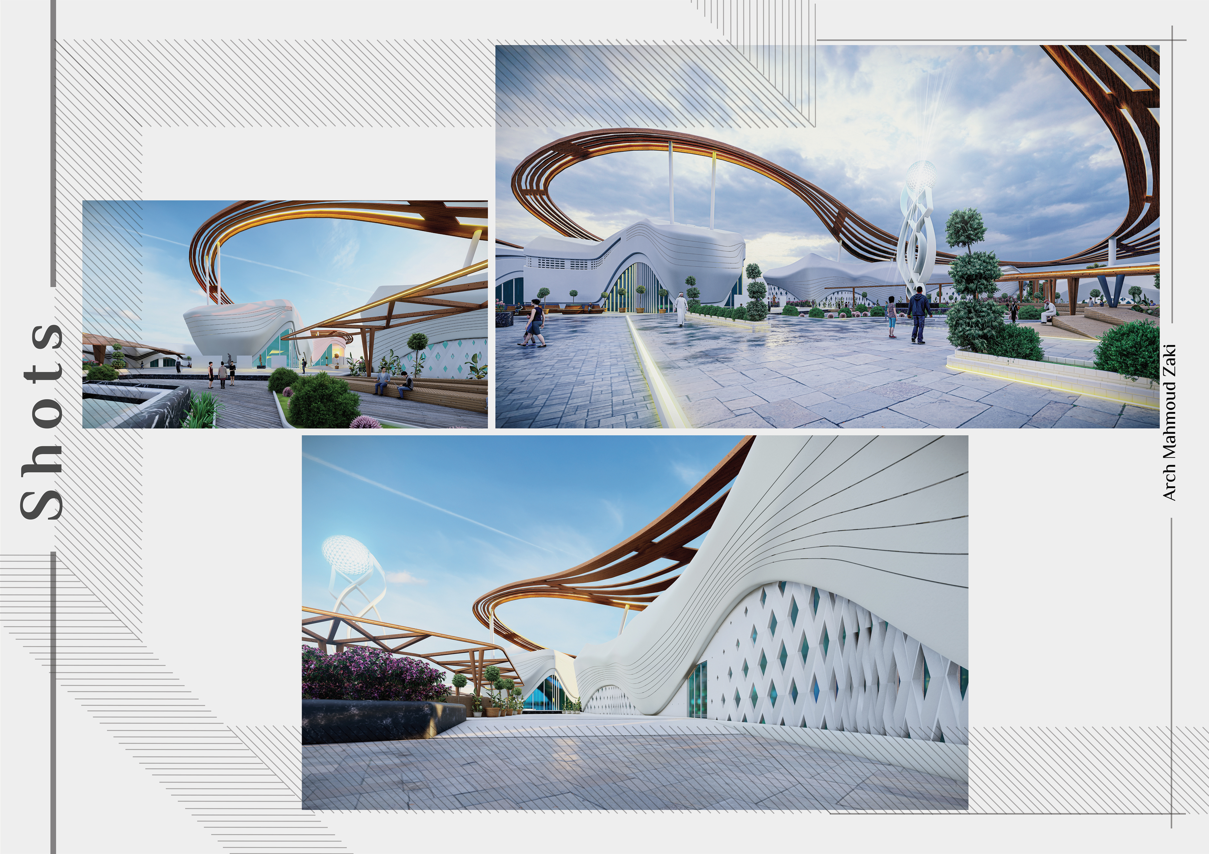 Architecture，cultural center，museum，Render，Model，visualization，Art Center，