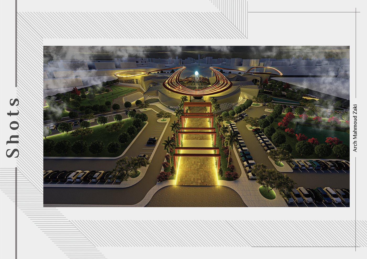 Architecture，cultural center，museum，Render，Model，visualization，Art Center，