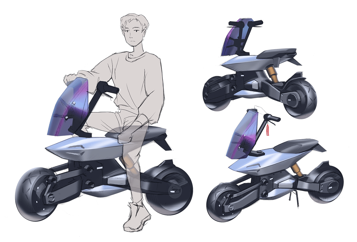 Electric vehicle，motorcycle，Concept Car，