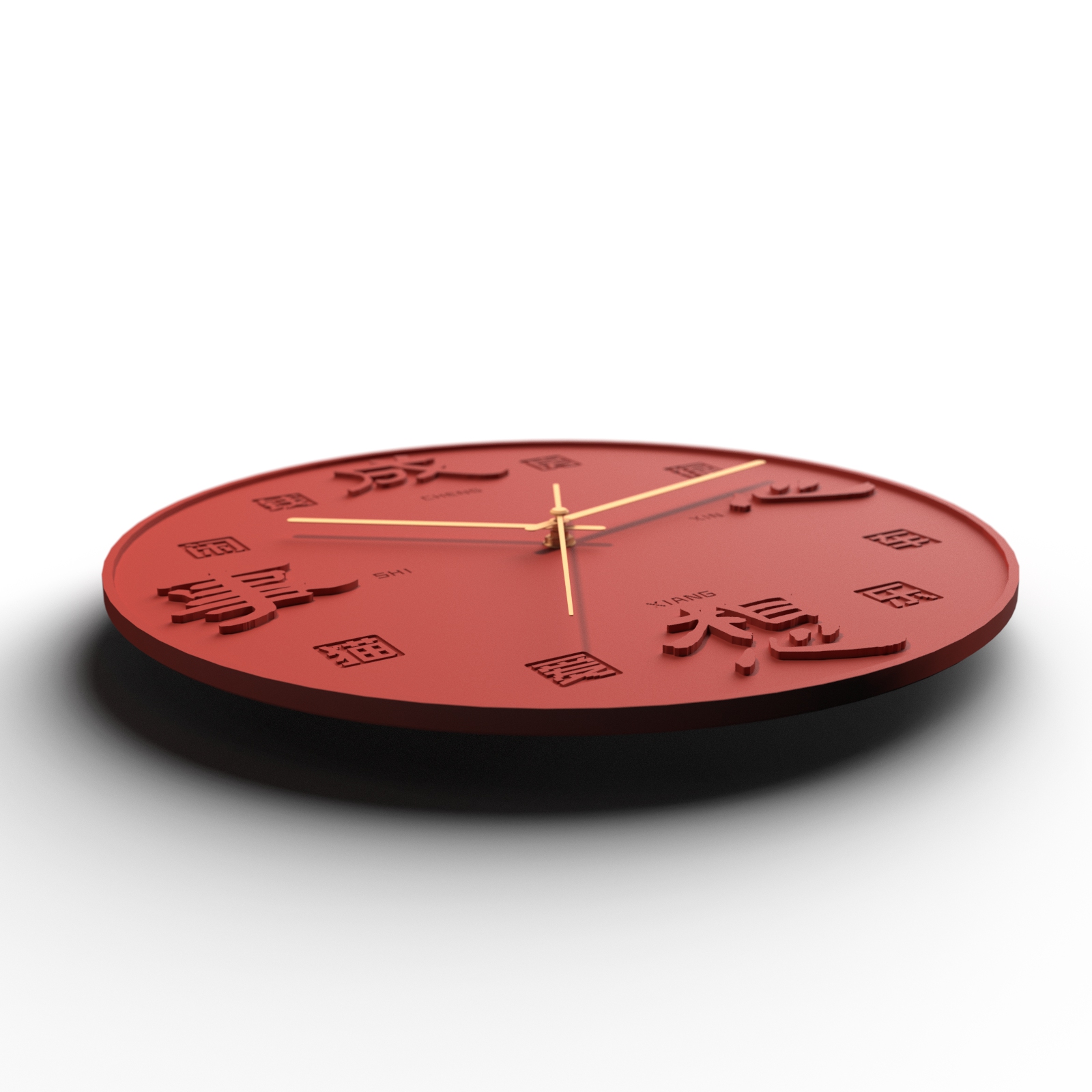 Wall clock，Cement wall clock，Chinese ornaments，