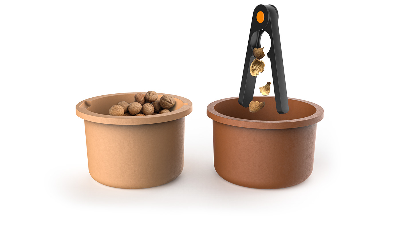 Walnut clip，product design，Tools and equipment，