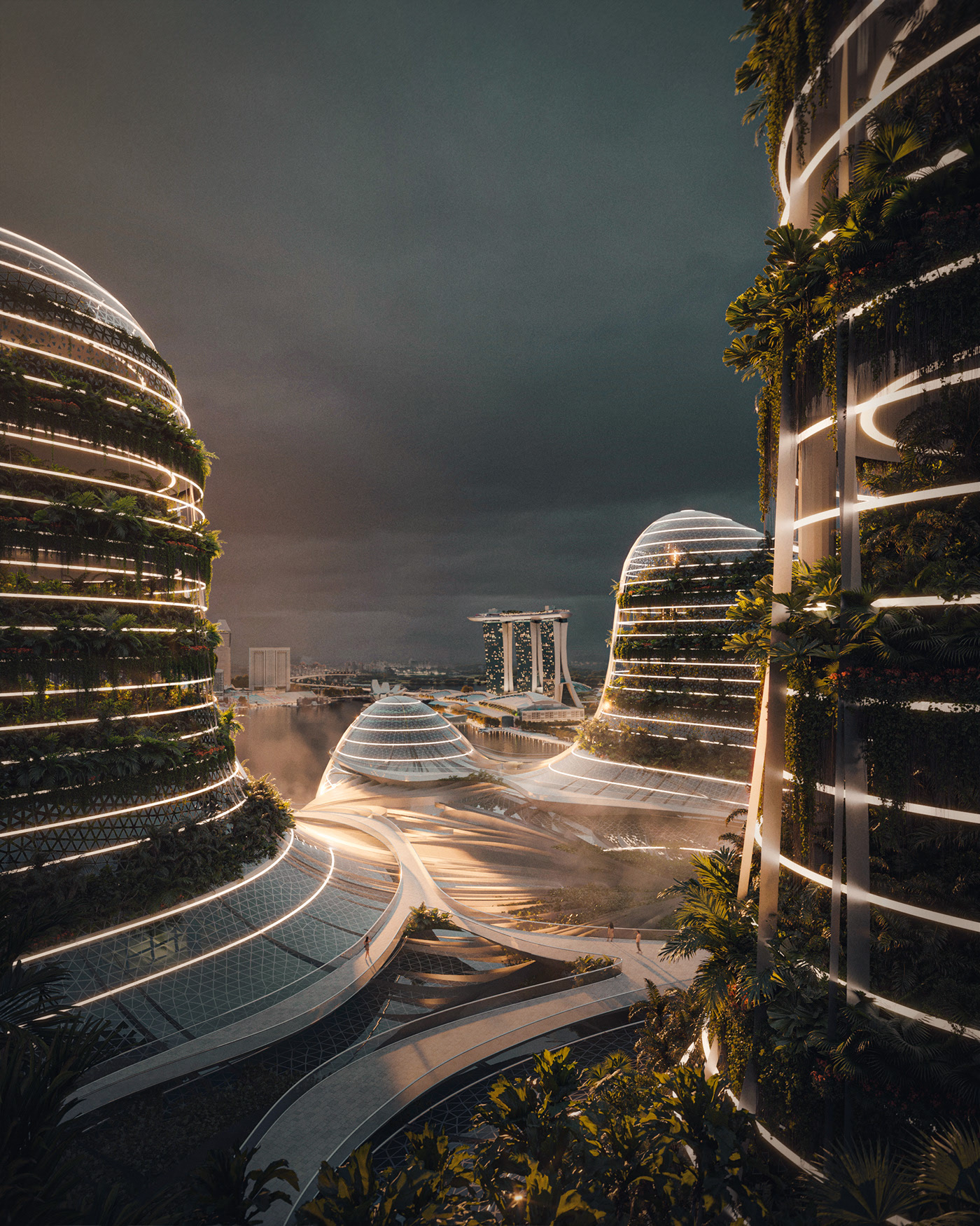 garden，Architecture，Design，Architectural design，3d，cgi，Render，visualization，