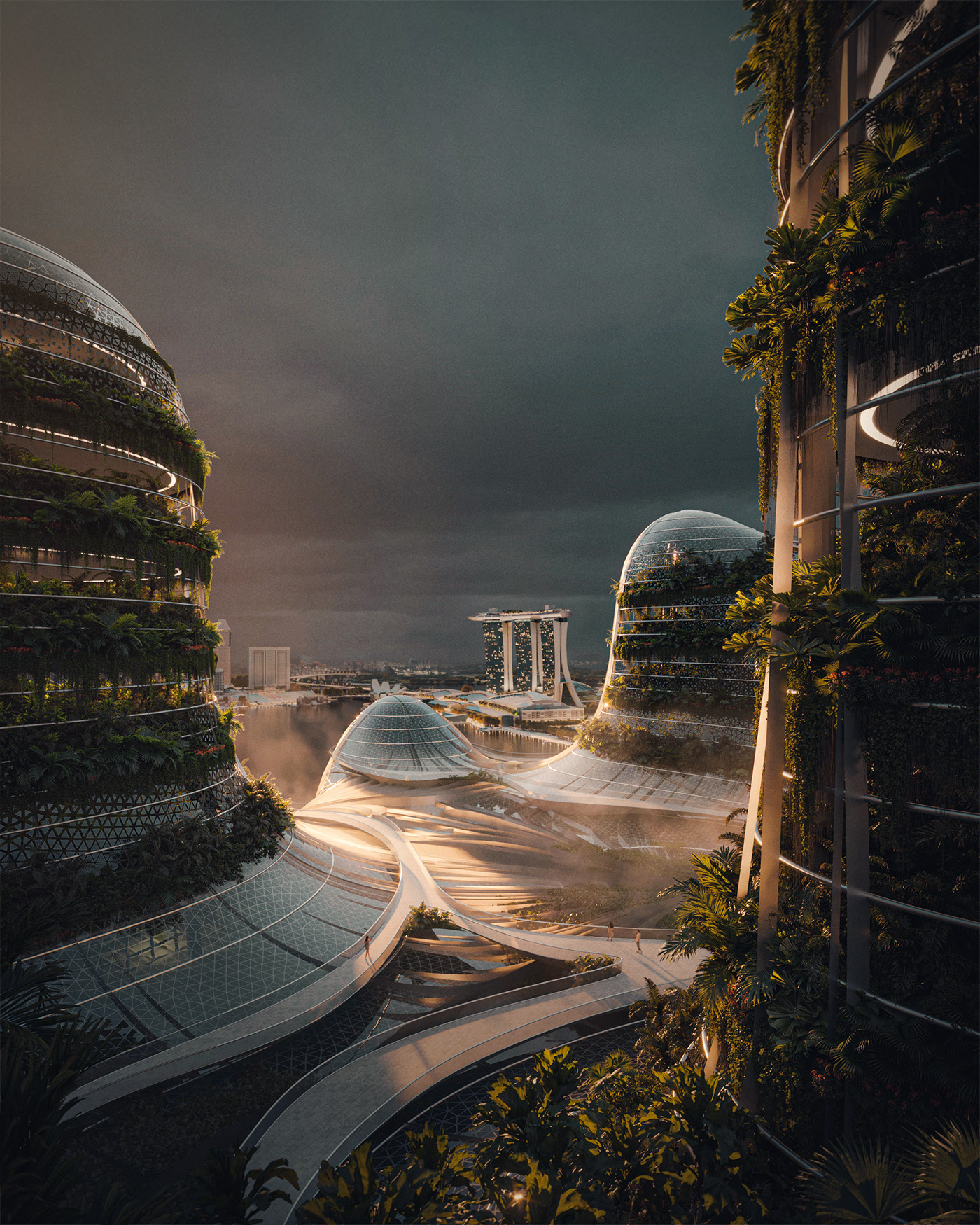 garden，Architecture，Design，Architectural design，3d，cgi，Render，visualization，