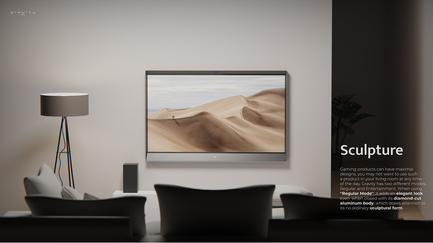 game，gravity，product design，Design，tv，industrial design，