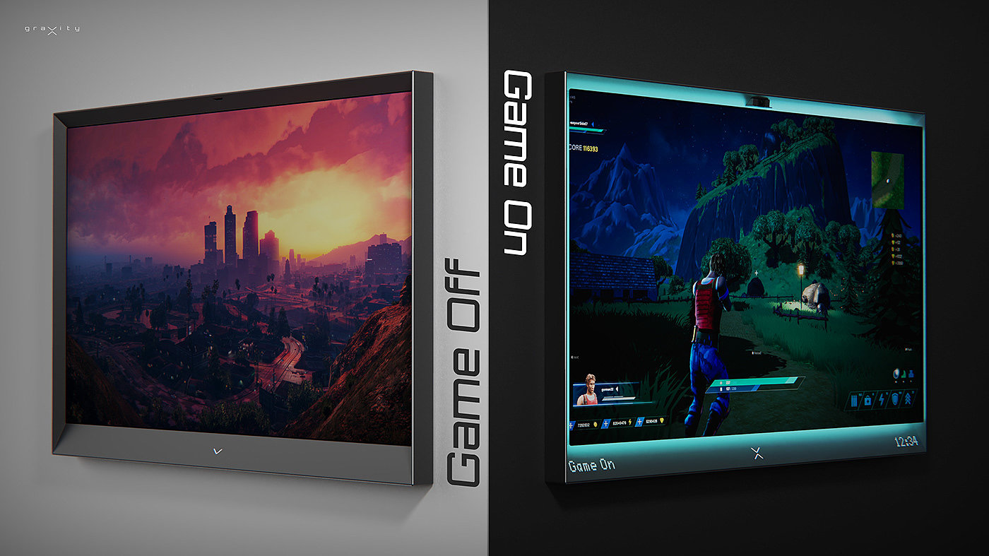 game，gravity，product design，Design，tv，industrial design，
