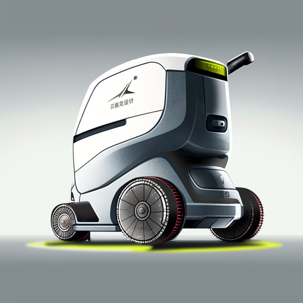 robot，intelligent robot，Smart cleaning car，Cleaning robot，Besek design，industrial design，
