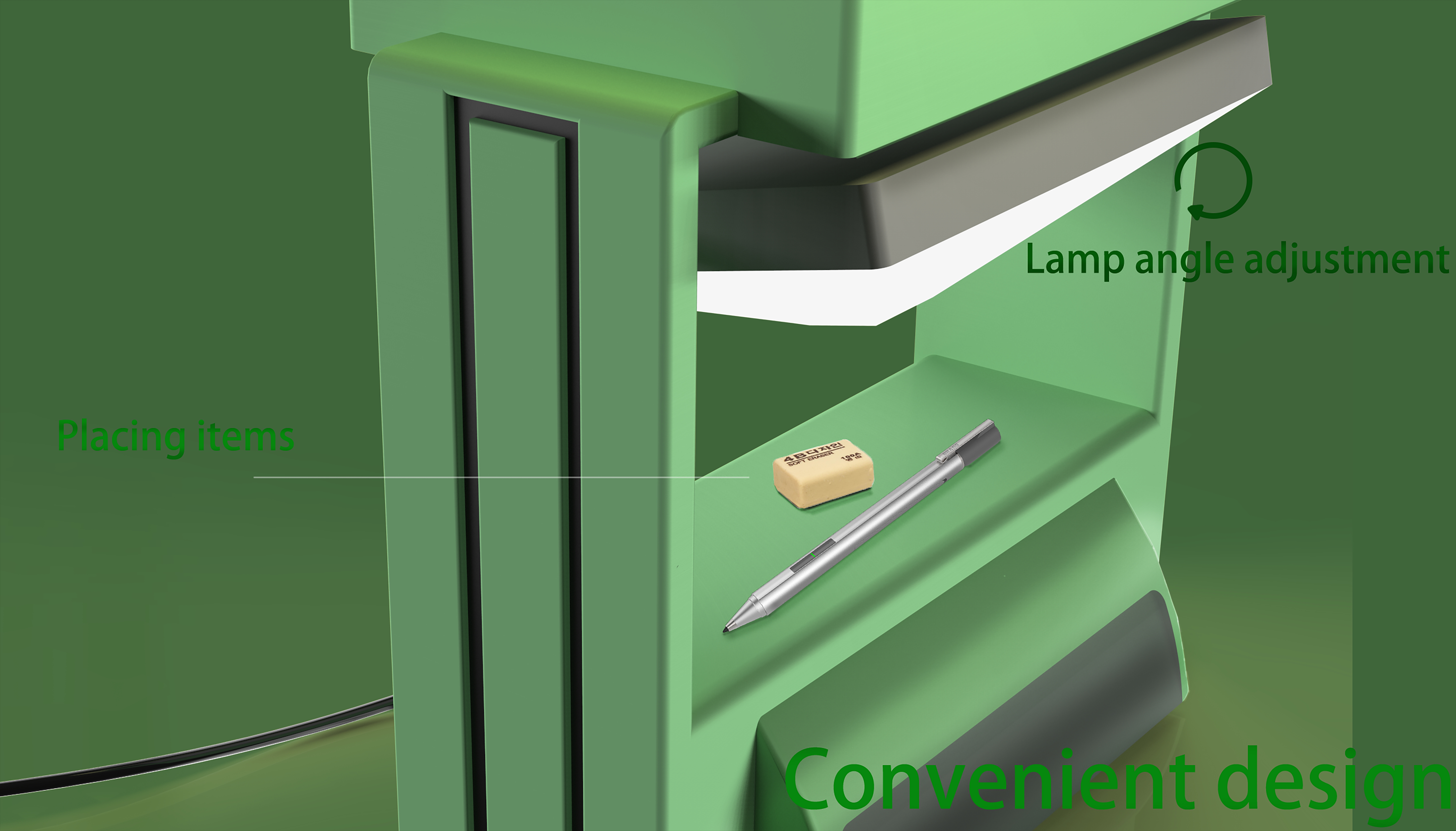 Desk lamp，Green plant，Atmosphere lamp，Simple Ideas，