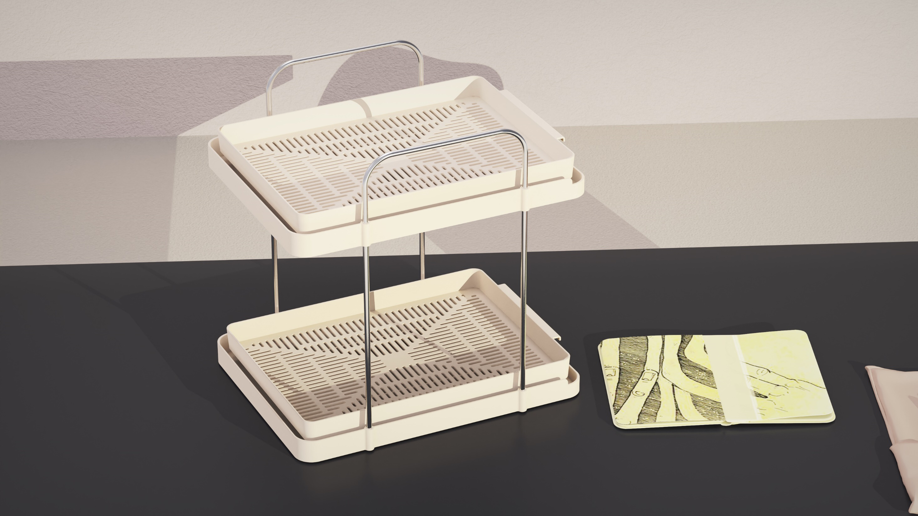 Desktop storage，Desktop Shelf，Desktop Cup Holder，Kitchen rack，Kitchen Cup Holder，Cup holder storage，Drain tray，