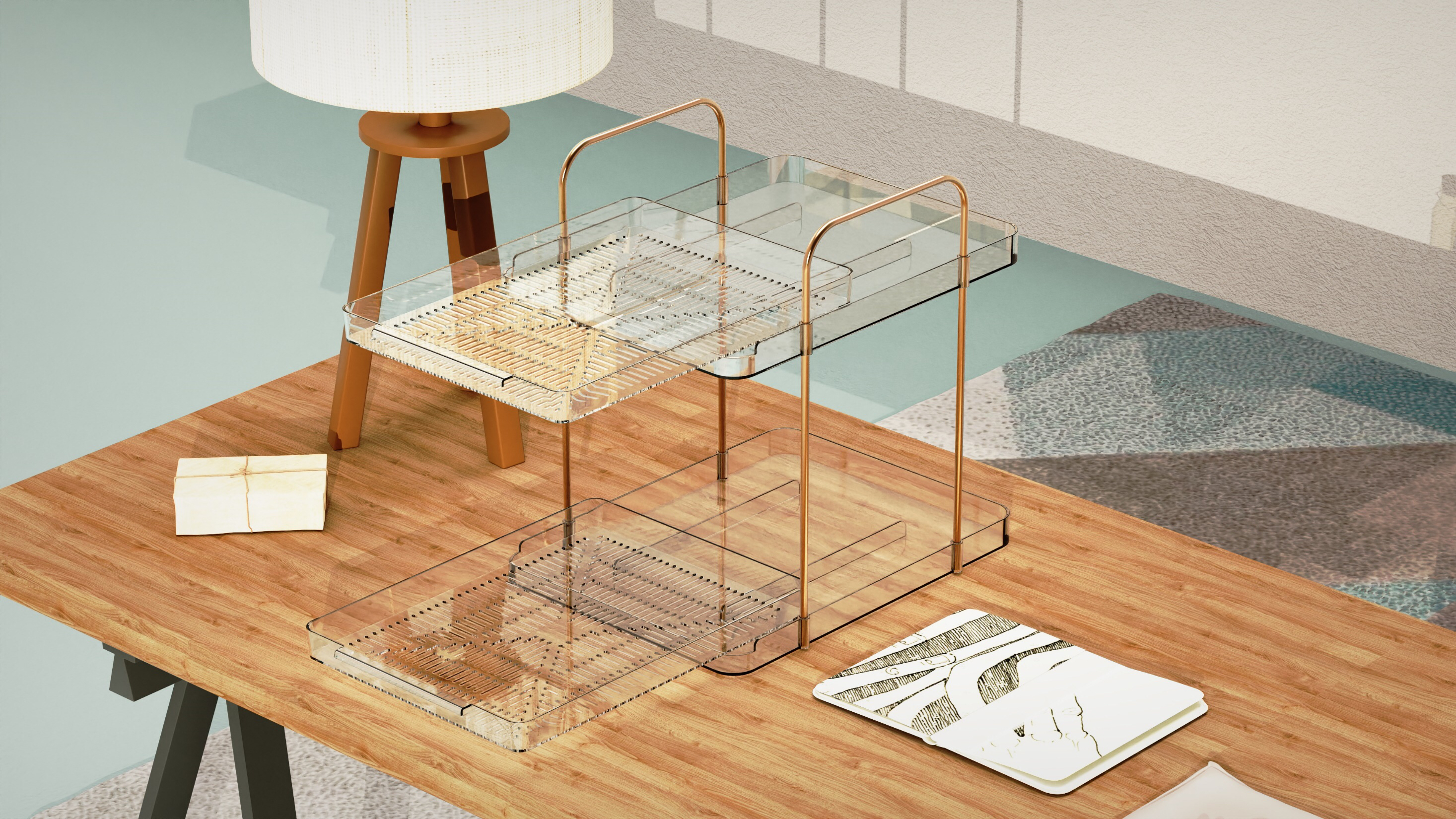 Desktop storage，Desktop Shelf，Desktop Cup Holder，Kitchen rack，Kitchen Cup Holder，Cup holder storage，Drain tray，