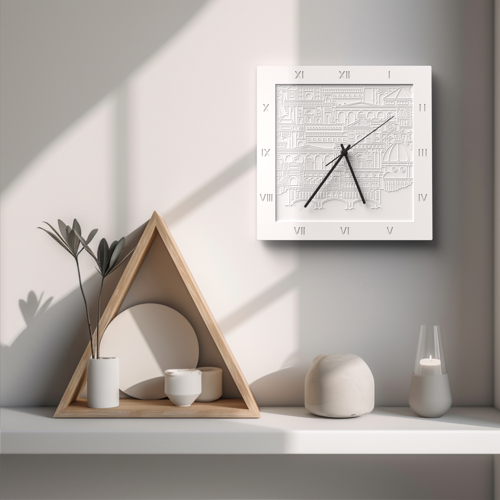 Wall clock，Cement wall clock，mural wall clock，French ornaments，