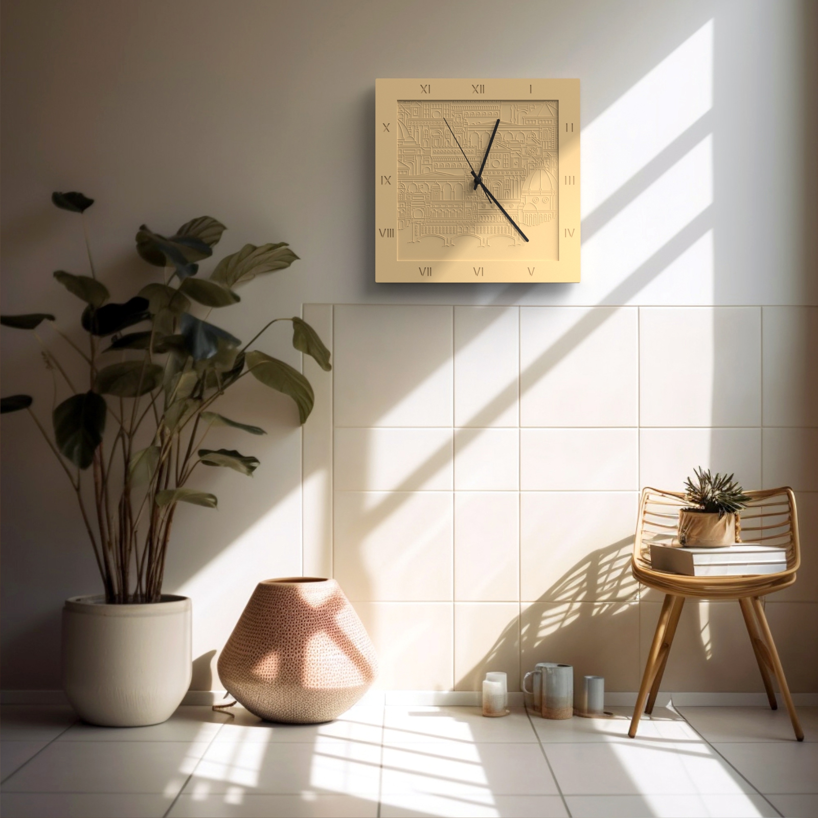 Wall clock，Cement wall clock，mural wall clock，French ornaments，