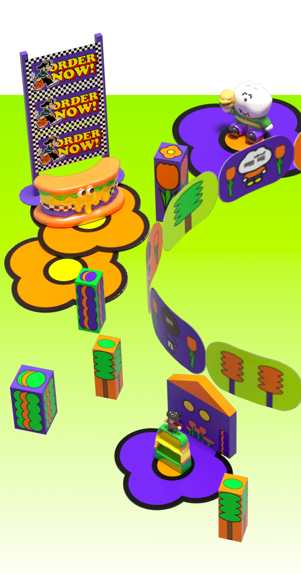 Illustration design，space design ，