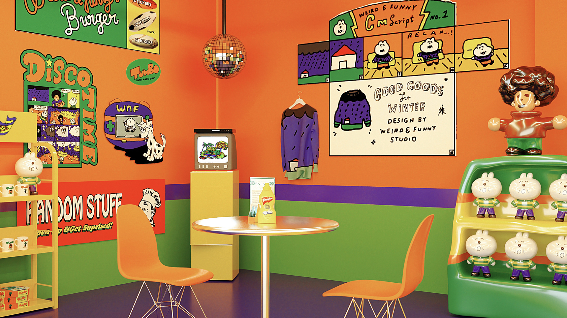 Illustration design，space design ，