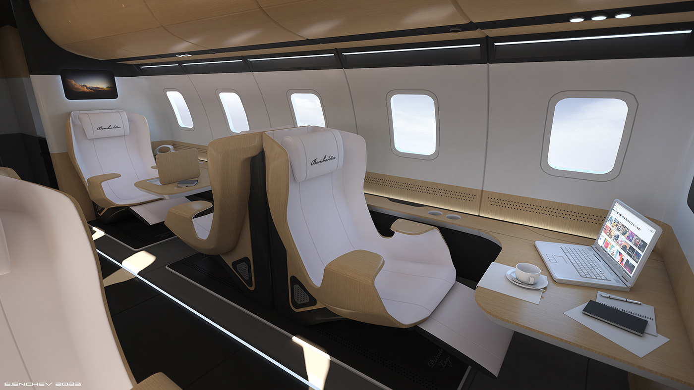 Private aircraft，Interior design，vehicle，aircraft，