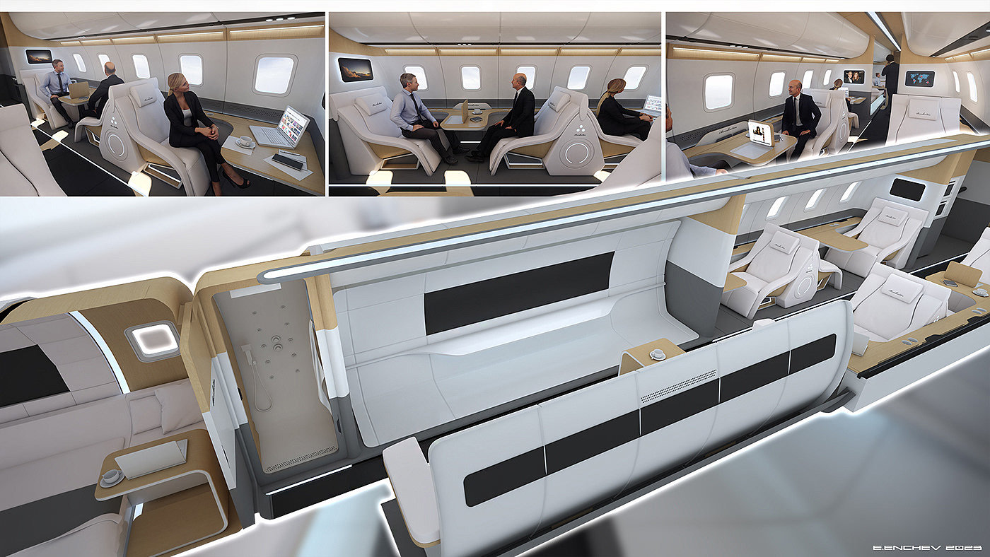 Private aircraft，Interior design，vehicle，aircraft，