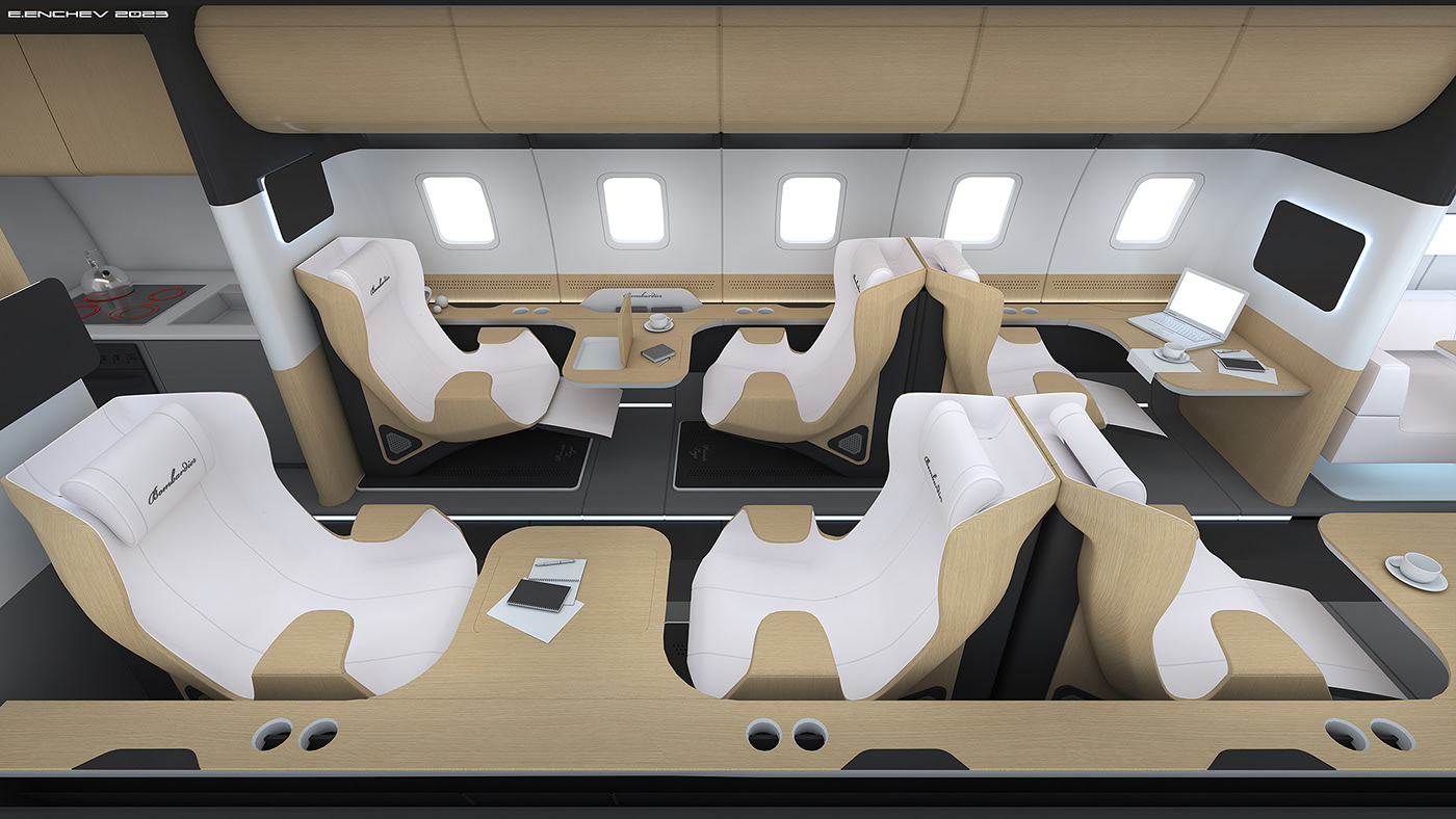 Private aircraft，Interior design，vehicle，aircraft，