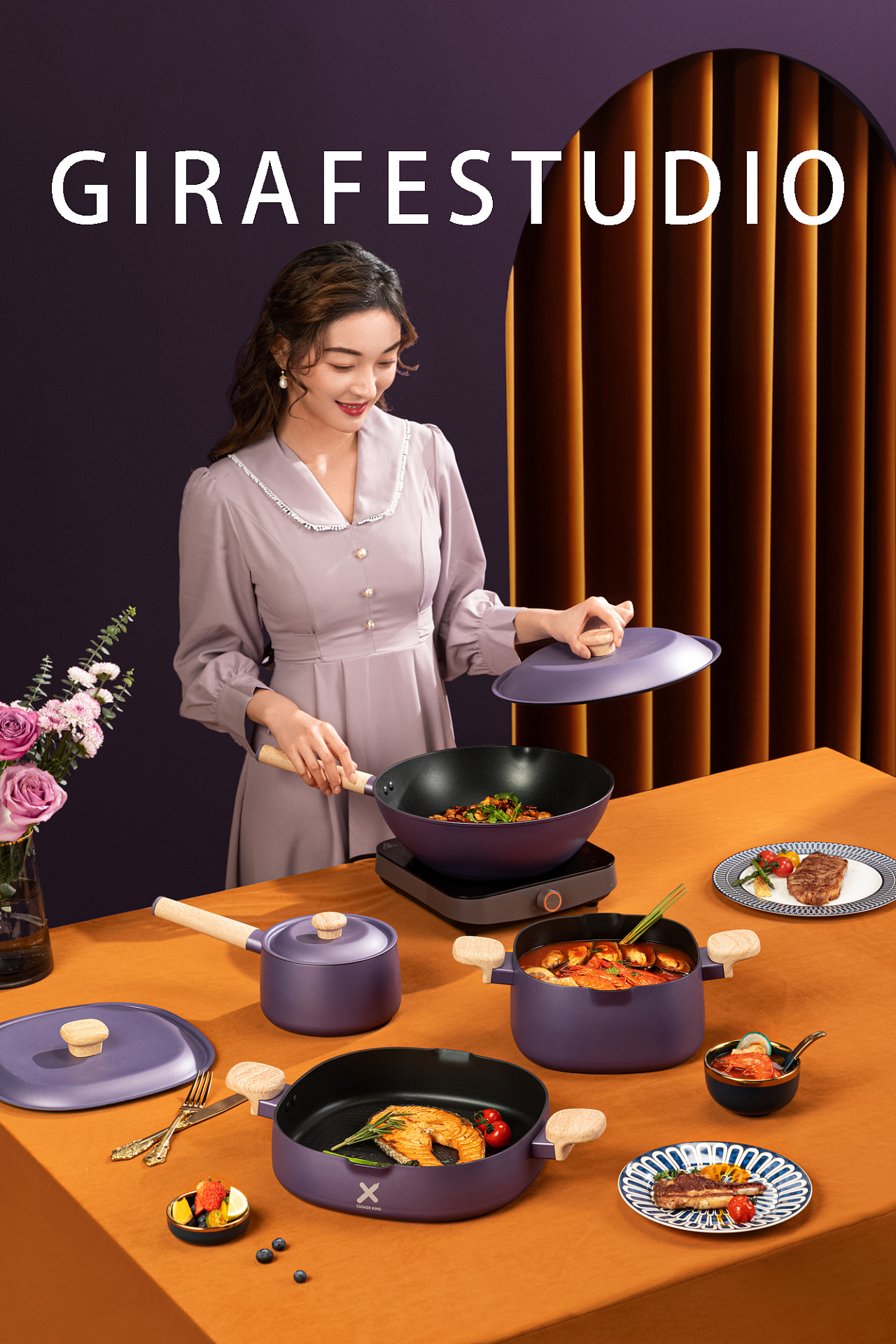 Kitchen space, kitchenware design，