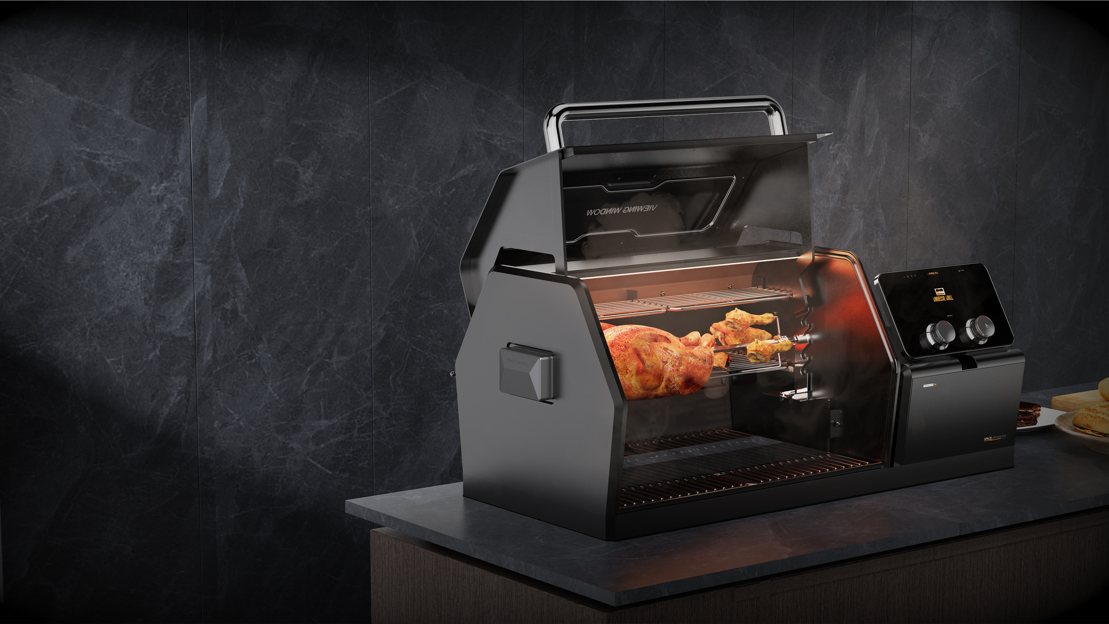 outdoors，household electrical appliances，barbecue，ui，interactive，