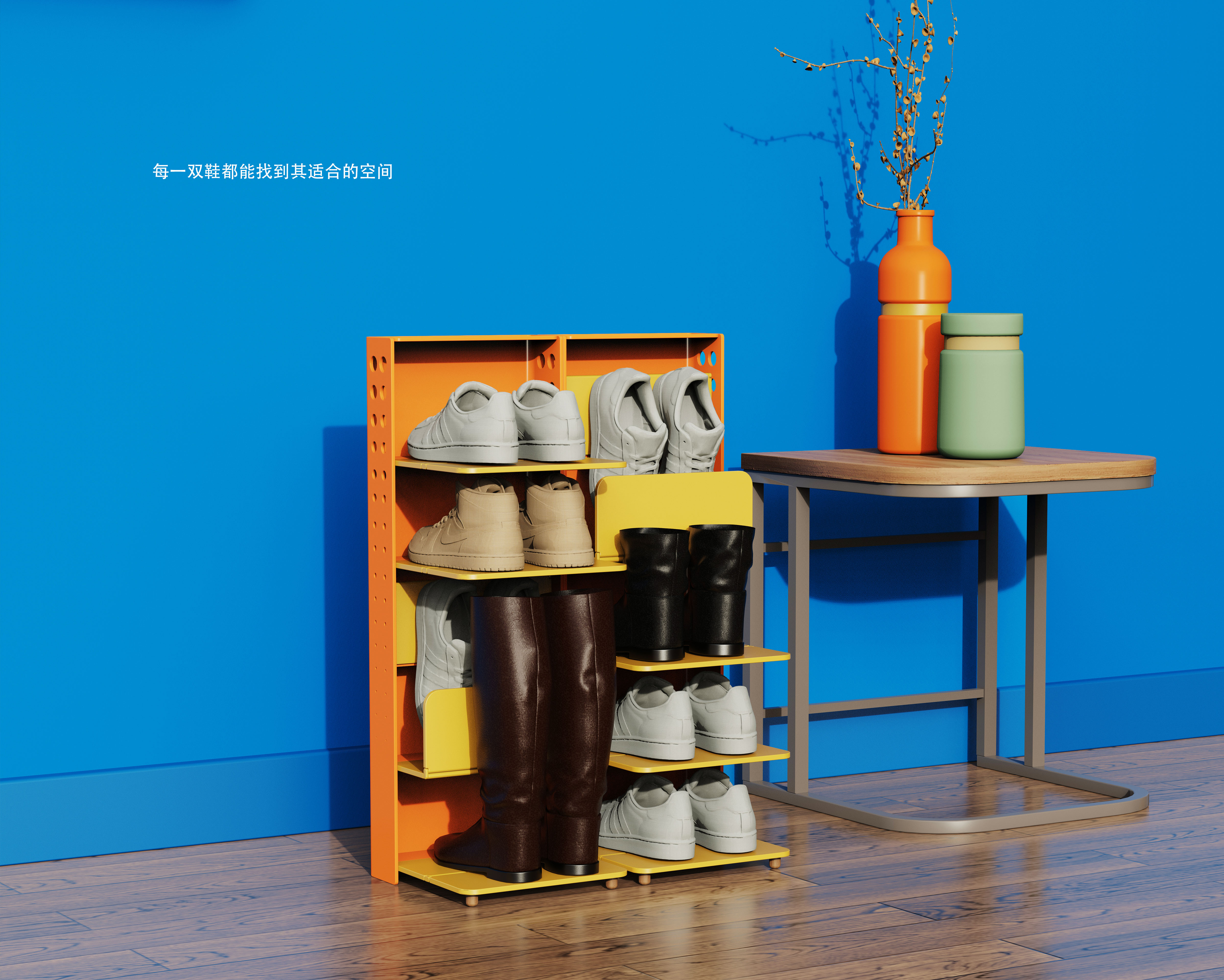 Foldable shoe rack，