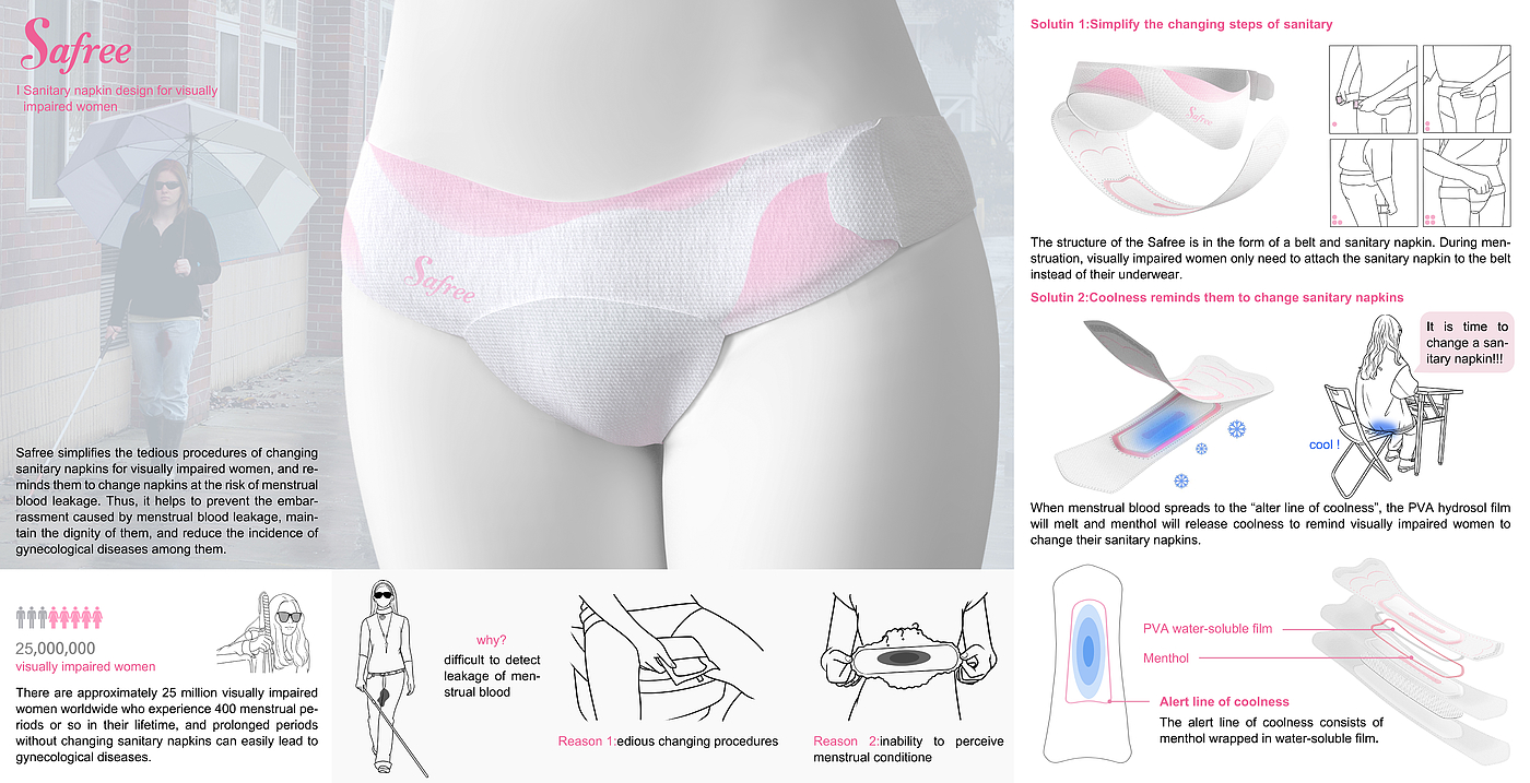 female sex，care，Minorities，Caring design，Inclusive Design ，product design，articles for daily use，