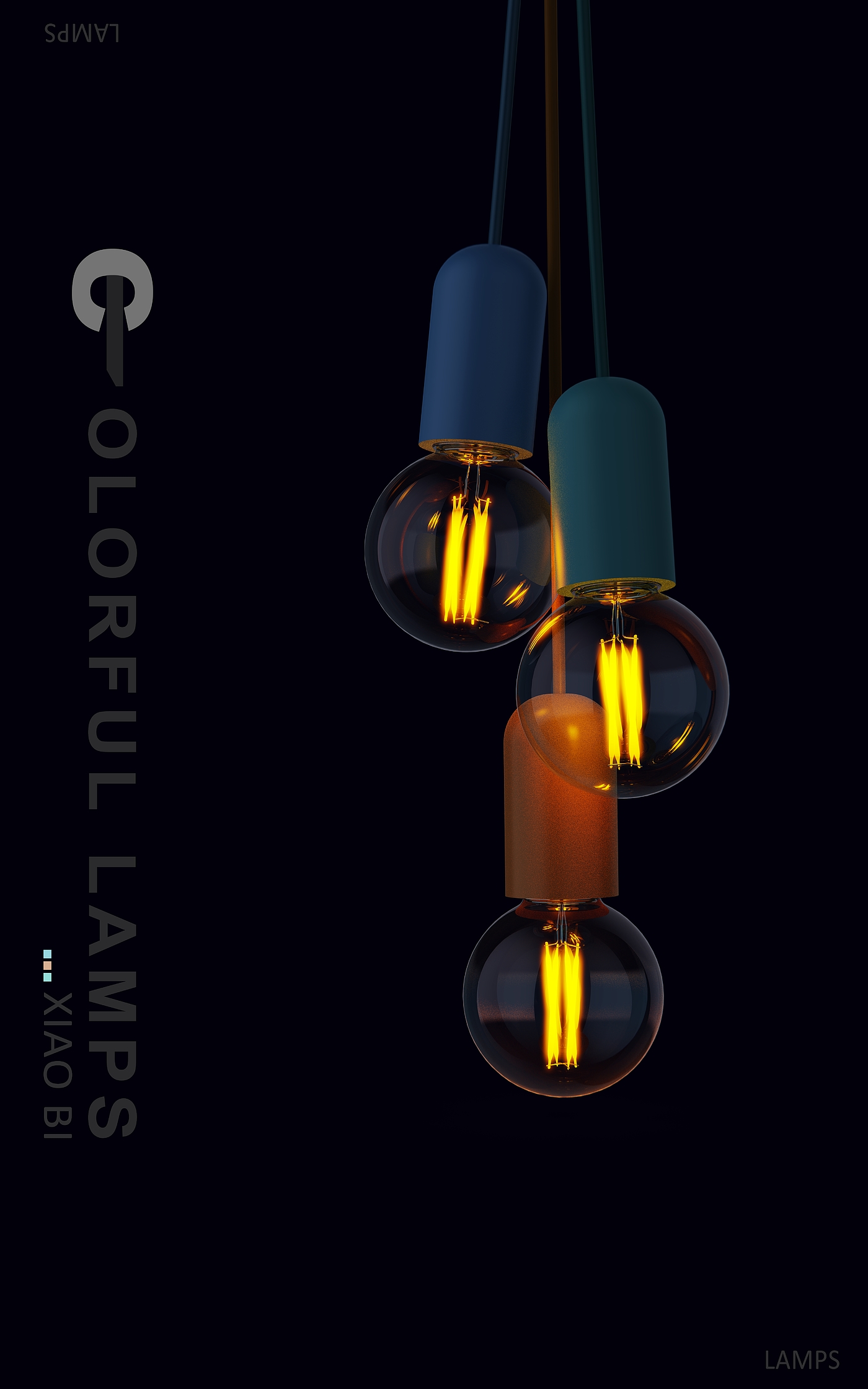 lamps and lanterns，Keyshot rendering，