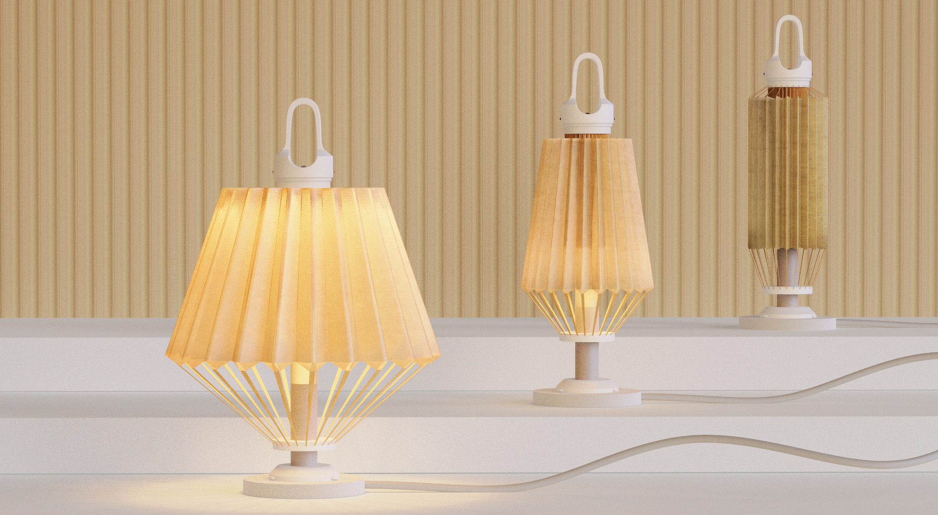 lamps and lanterns，Keyshot rendering，