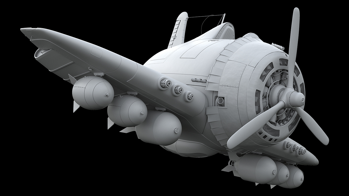 fighter，Automatic design，3D production，