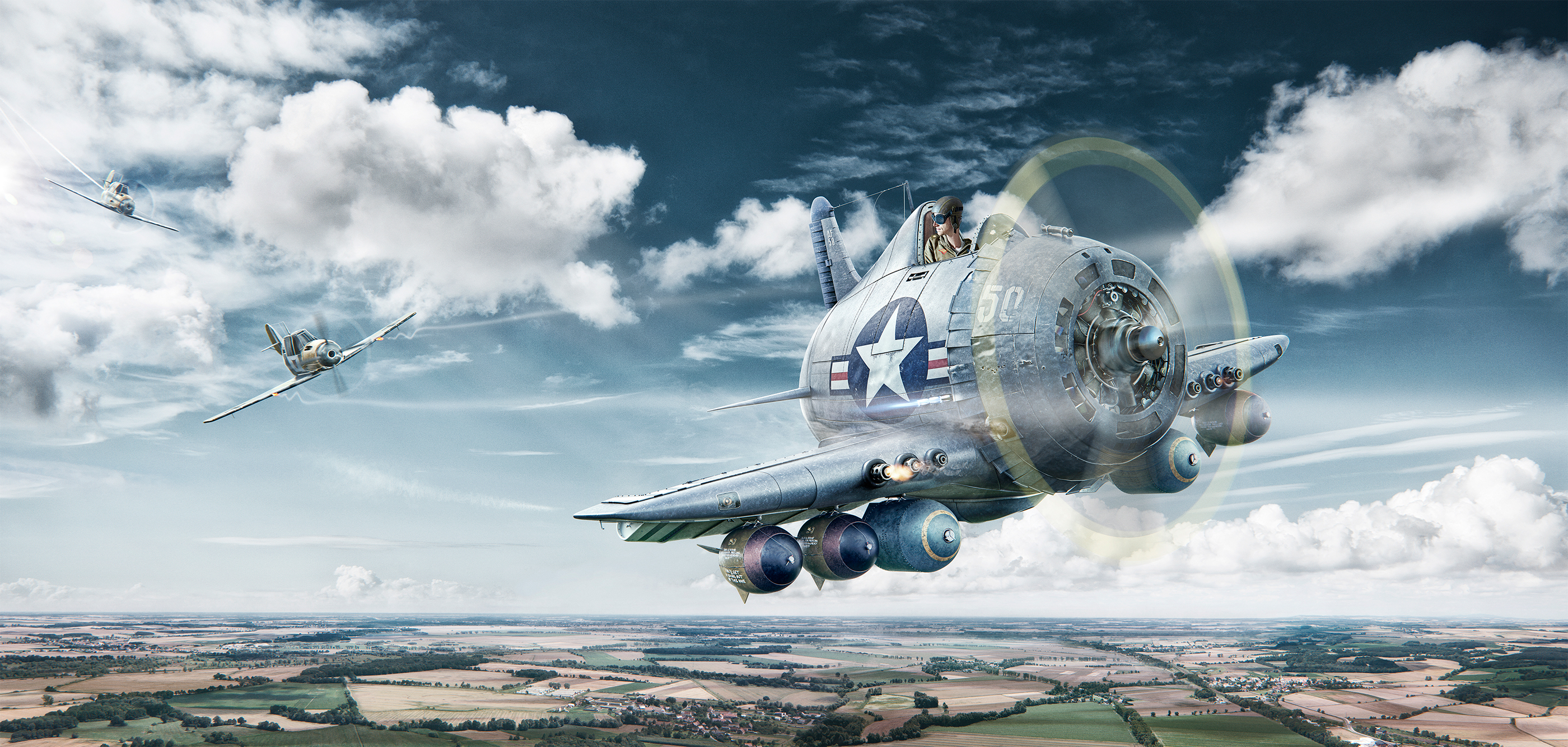 fighter，Automatic design，3D production，