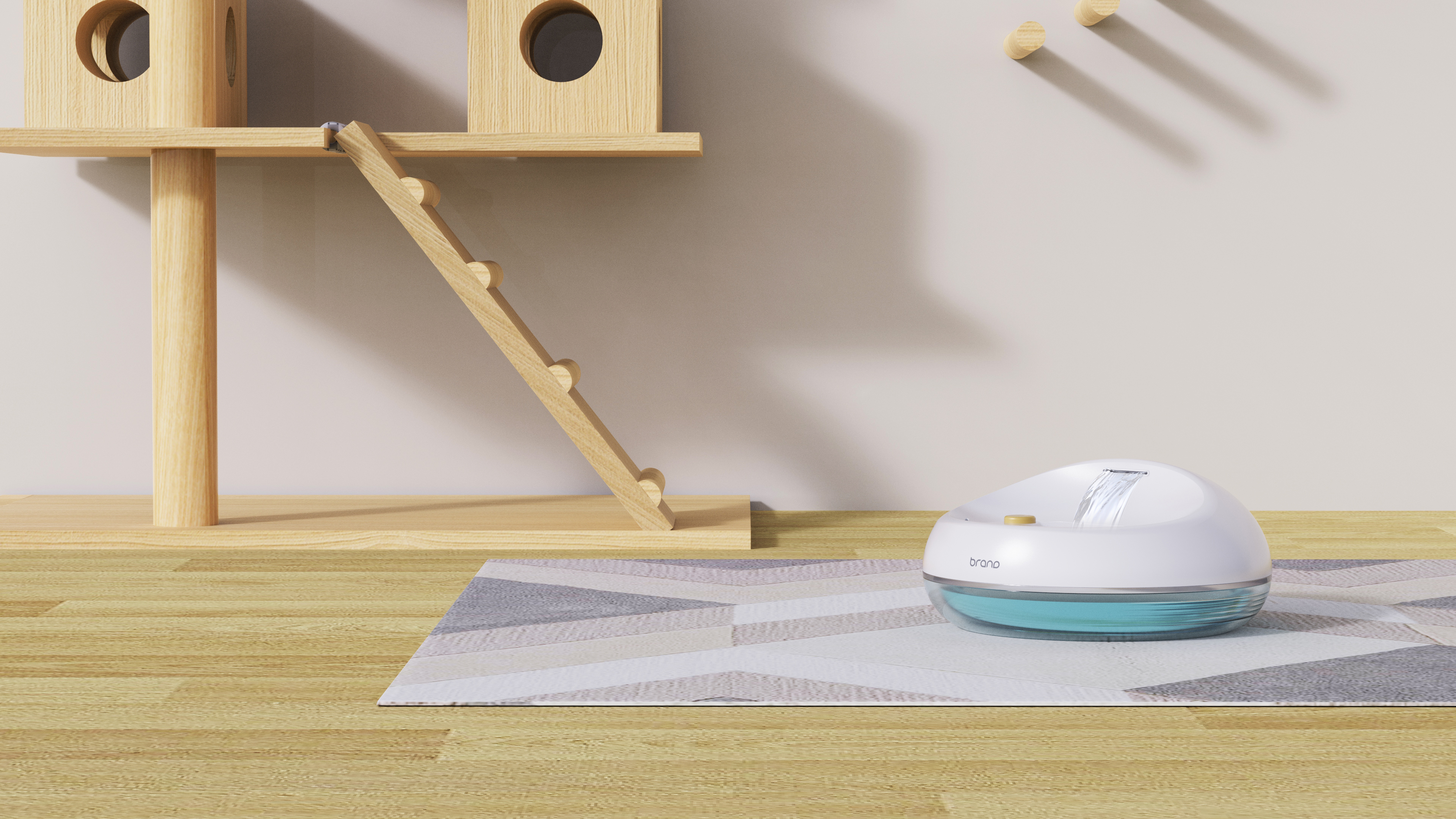 Meow meow woo woo woo，Pet water dispenser，