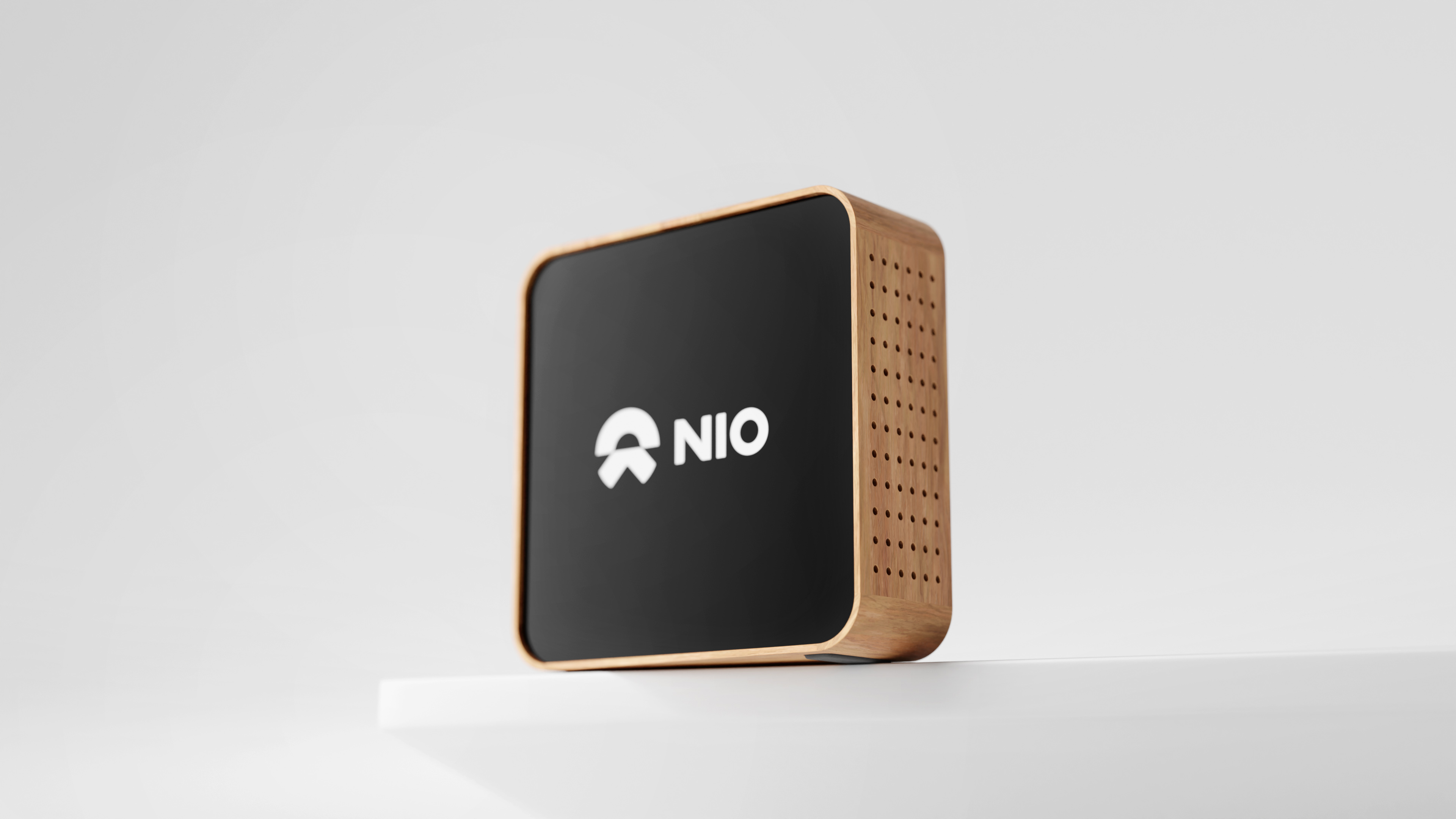 Intelligent speaker，Wei Lai，grain，Rounded Rectangle，product design，3C products，Product Poster，BLENDER，