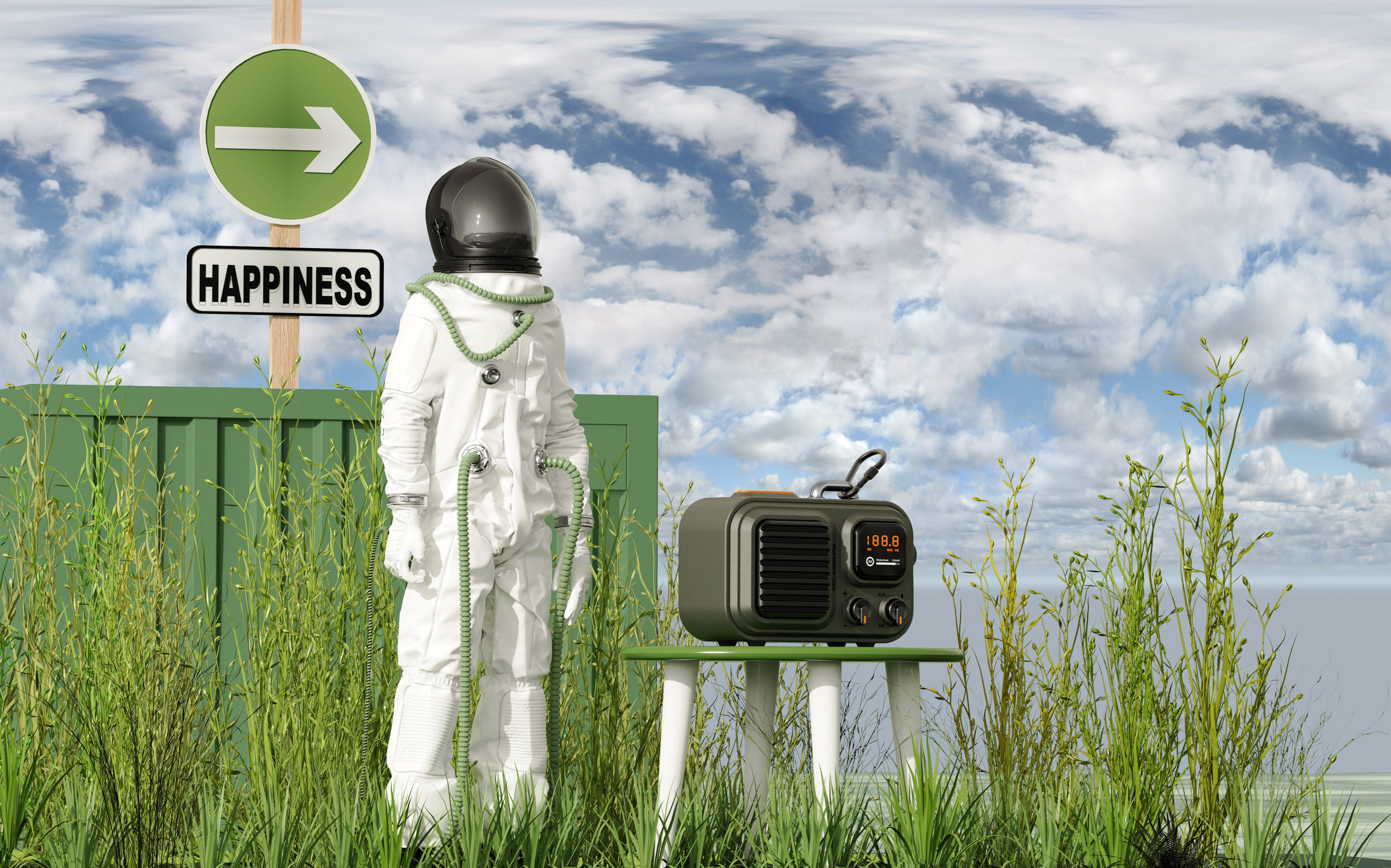 Retro，outdoors，radio，Bluetooth audio，