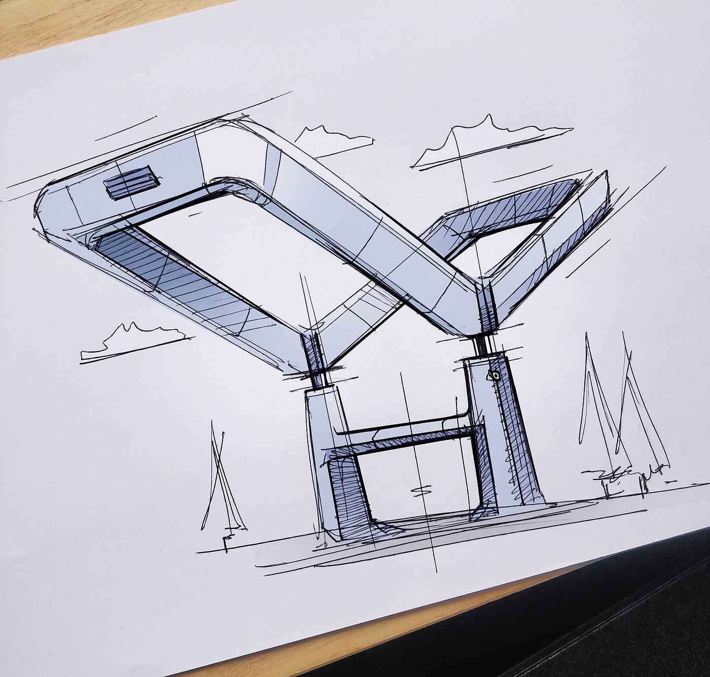 Hand drawn，sketch，industrial design，mapping，