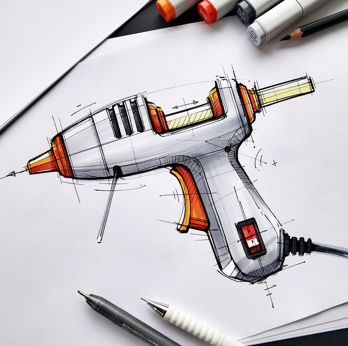 Hand drawn，sketch，industrial design，mapping，