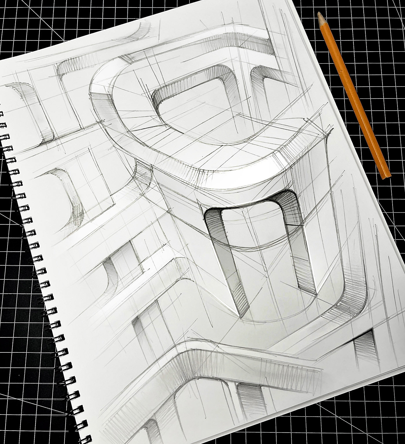 Hand drawn，sketch，industrial design，mapping，
