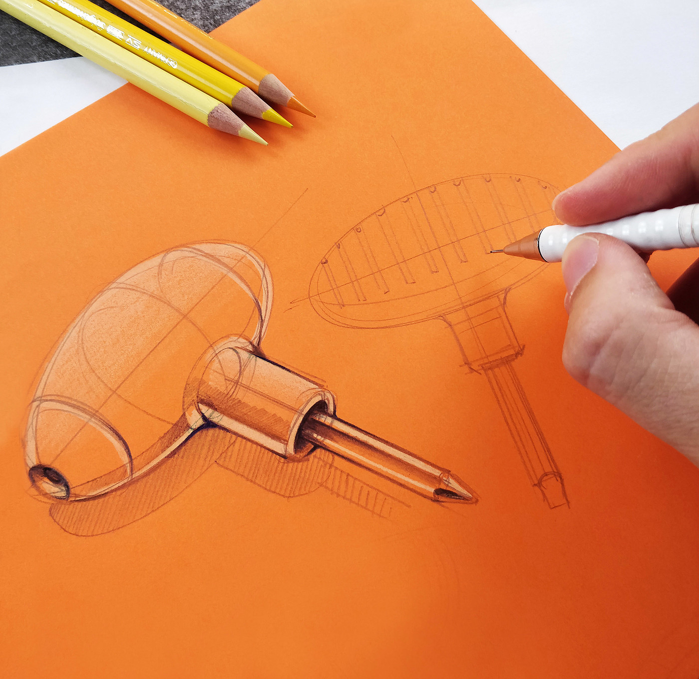 Hand drawn，sketch，industrial design，mapping，