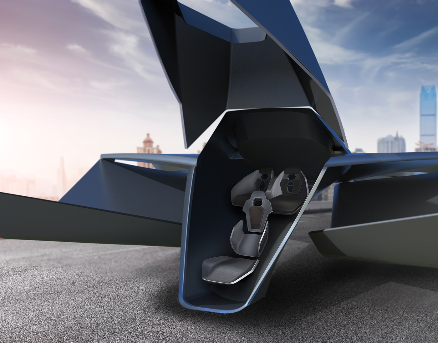 conceptual design，Traffic design，Concept Car，aviation，eVTOL，vehicle，