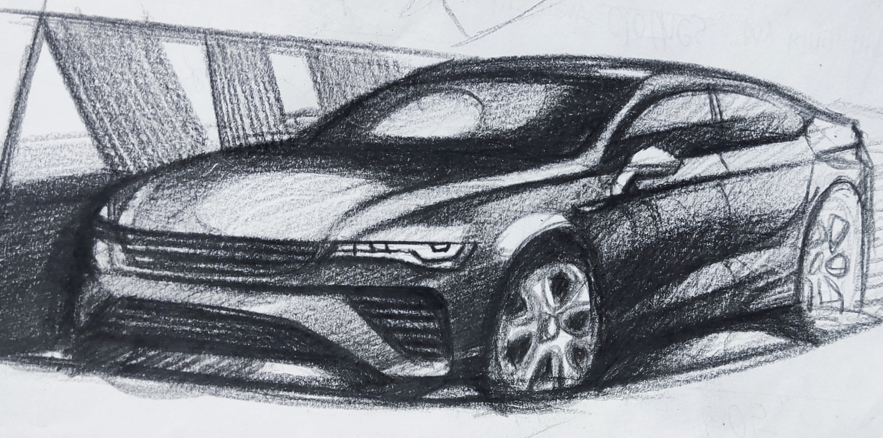 Hand drawn，automobile，