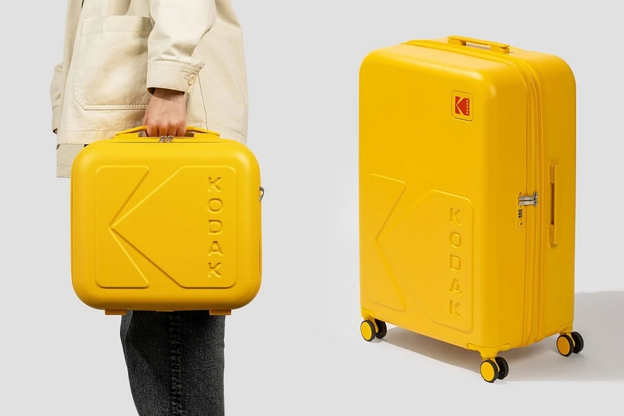 行李箱，黄色，柯达，