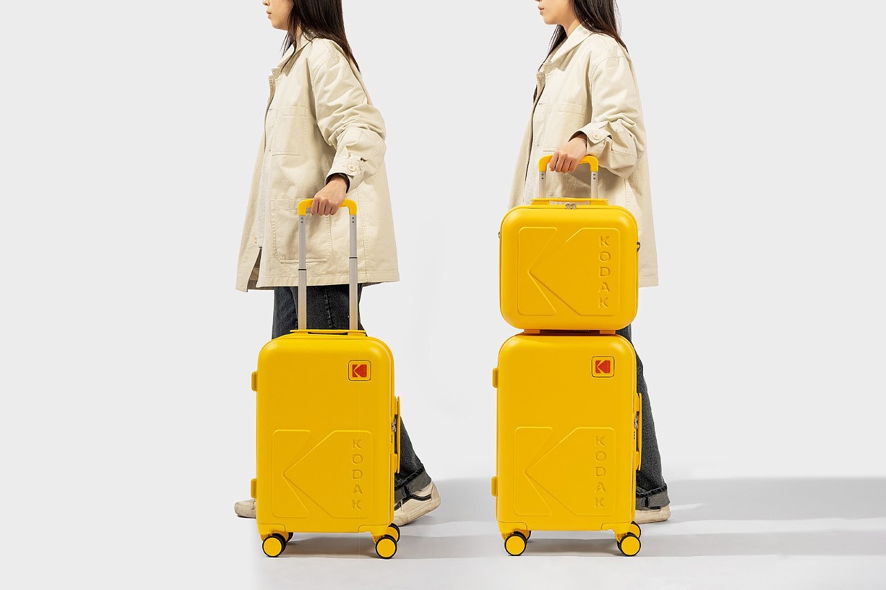 行李箱，黄色，柯达，