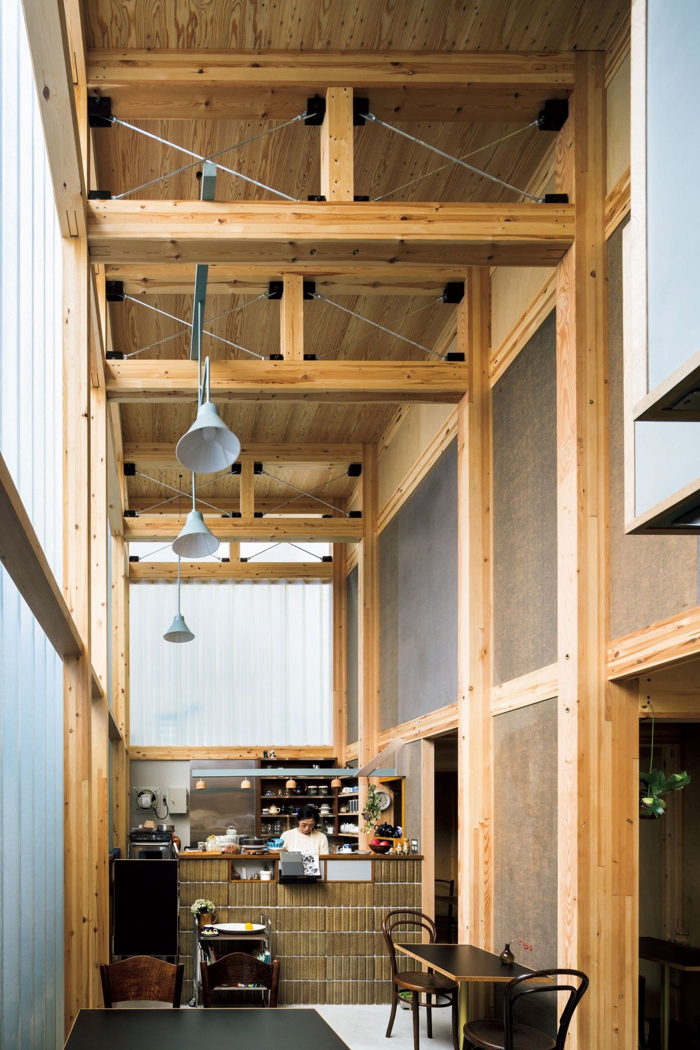 Architectural design，Old house reconstruction，wooden ，Steel frame，