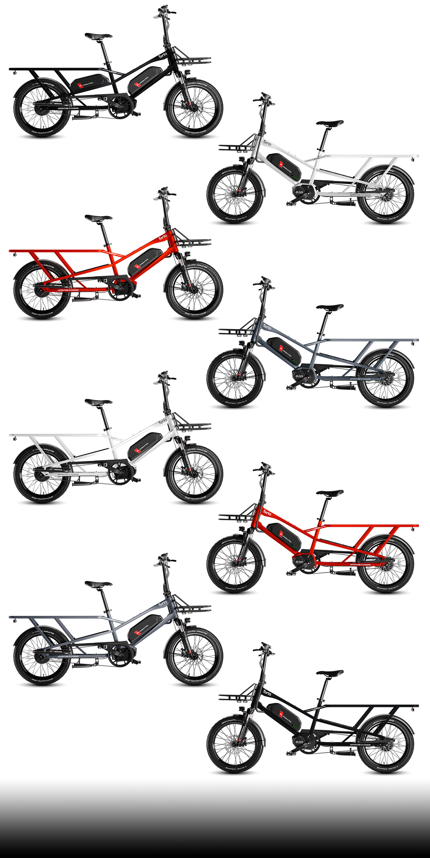 COLOURS，Electric cargo bicycle，Electric bicycle，vehicle，